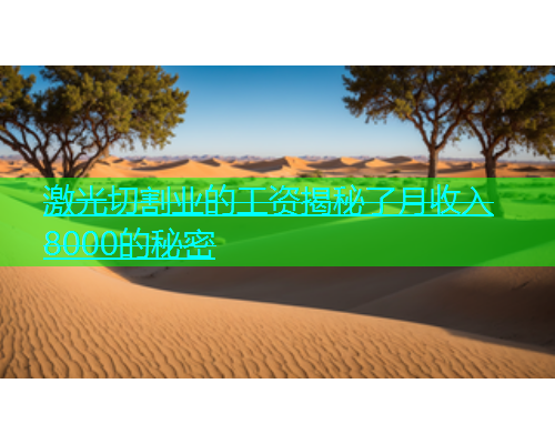 激光切割业的工资揭秘了月收入8000的秘密(图1)
